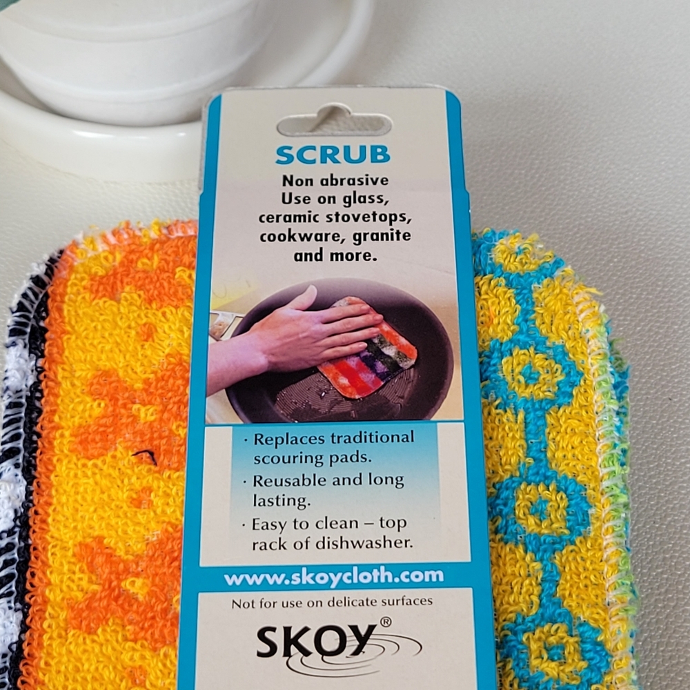 Skoy Vibrant Scrub Sponge Set of 2 - Picture 5 of 6